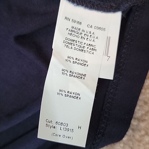 Karen Kane navy faux wrap dress - Picture 13 of 13